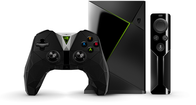 Nvidia Shield TV with remote and controller