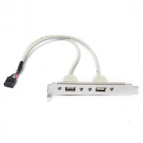 USB 2.0 rear bracket header (2x ports)